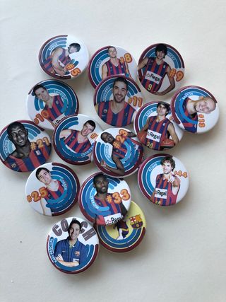 15 chapas Barça basket 2009