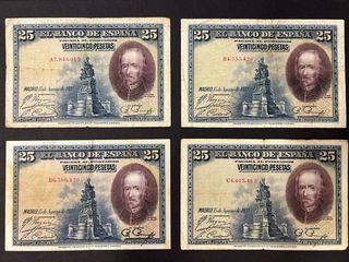 Billete 25 pesetas 1928