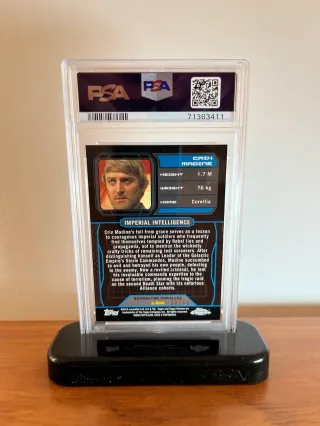 🚀 Topps Chrome Star Wars Crix Madine 👉 PSA 9