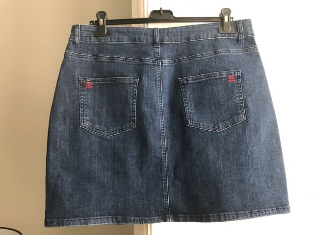 Minigonna jeans blu U Collection  taglia 46 nuova