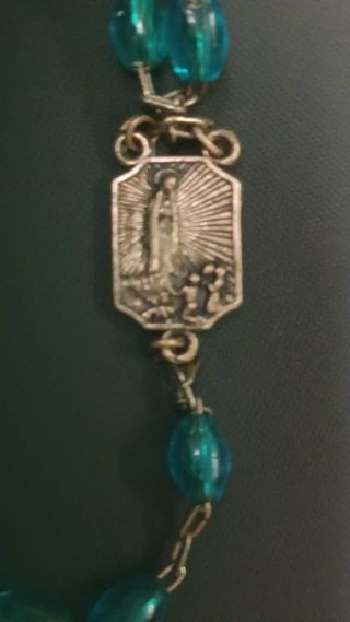 Rosario con virgen de Fátima y cristo