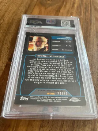 🚀 Topps Chrome Star Wars Jan Dodonna 👉 PSA 9