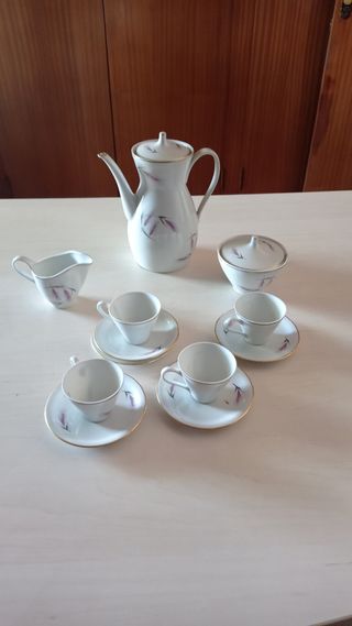 Juego de café de porcelana