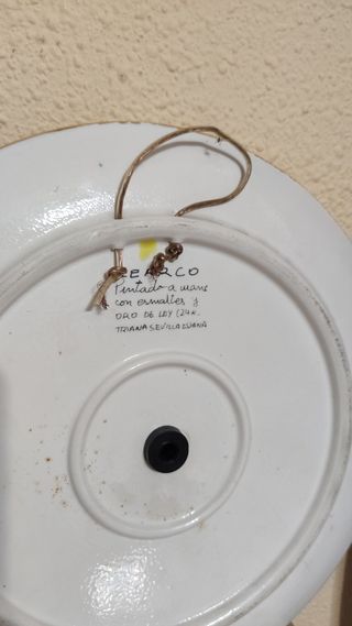 ANTIGUO PLATO ORO 24 K - SEVILLA