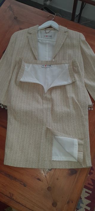 Traje chaqueta tipo chanel