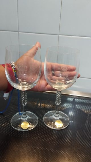 Copas cristal bohemia escudo Galicia