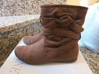 Botines planos mujer marrones