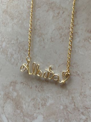 Collar con tu nombre de acero