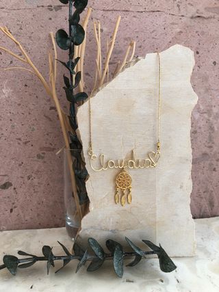 Collar con tu nombre de acero