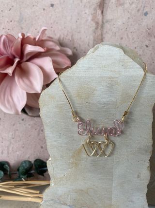 Collar con tu nombre de acero