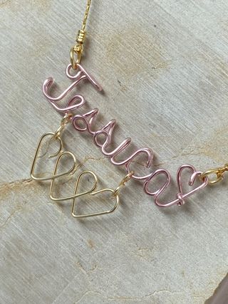 Collar con tu nombre de acero