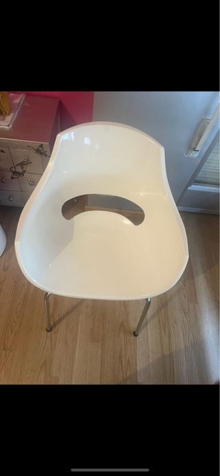 silla blanca brillo de polipropileno