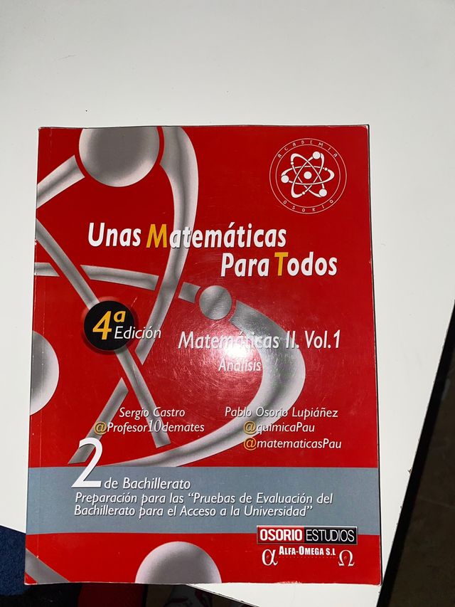 Libros Unas Matemáticas para Todos