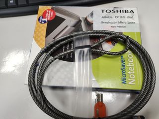 🔐Candado seguridad portátil Toshiba 💻