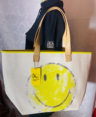 precioso bolso desigual smiley