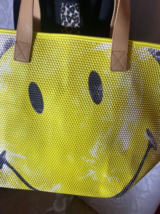 precioso bolso desigual smiley