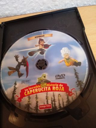 Dvd. La increible historia de CAPERUCITA ROJA