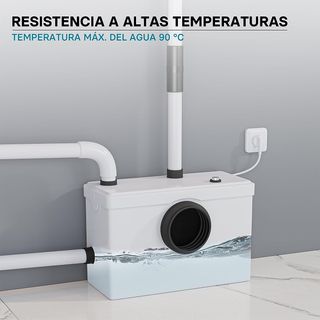 Triturador sanitario 3/1 Equipo elevador aguas re