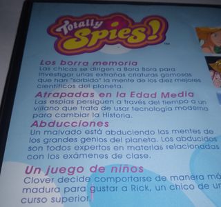 DVD/Serie "Totally Spies"/Los Borra Memoria...