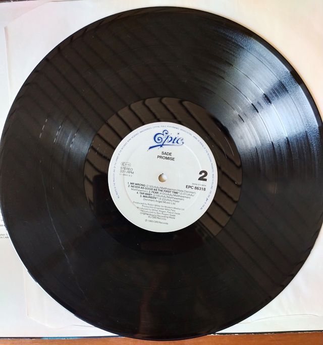 disco vinile 33 giri Sade ‎– Promise