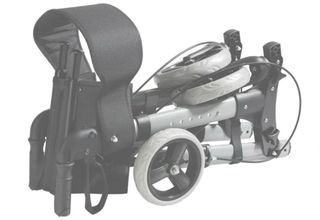 Andador AREBOS plegable de aluminio con ruedas