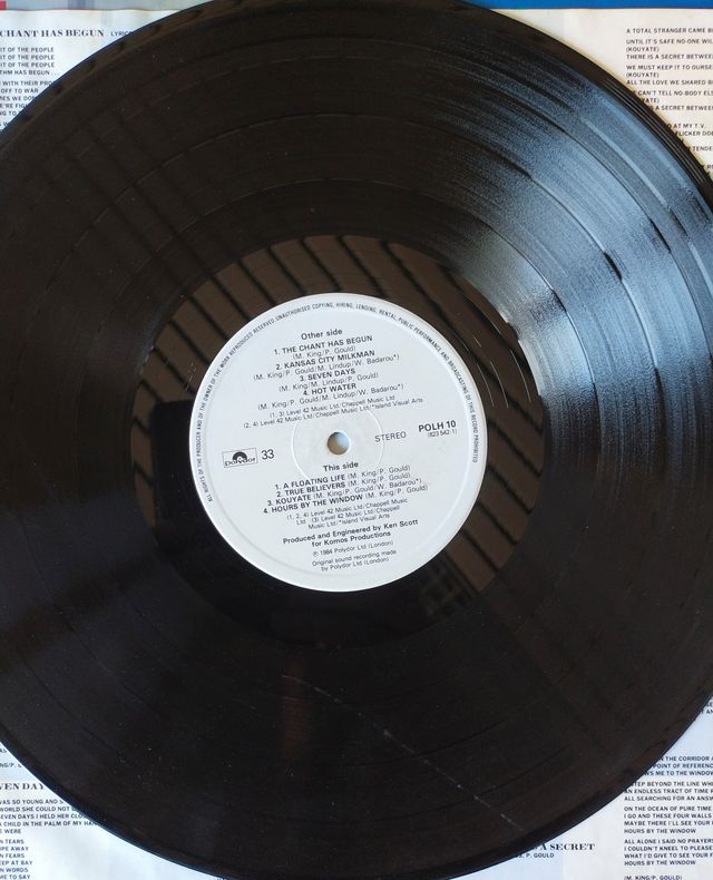 disco vinile 33 giri Level 42 - True Colours