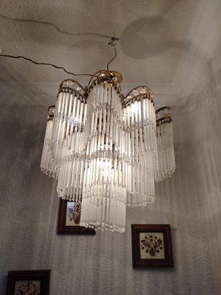 Lámpara de lágrimas de cristal