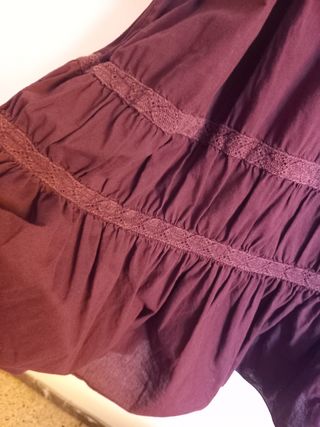 Falda larga Zara ( morado)
