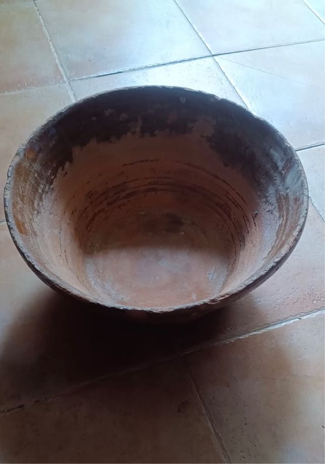 4 barreños de barro/ lebrillos