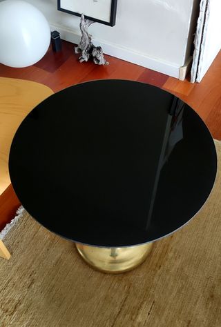Mesa auxiliar vintage redonda diseño