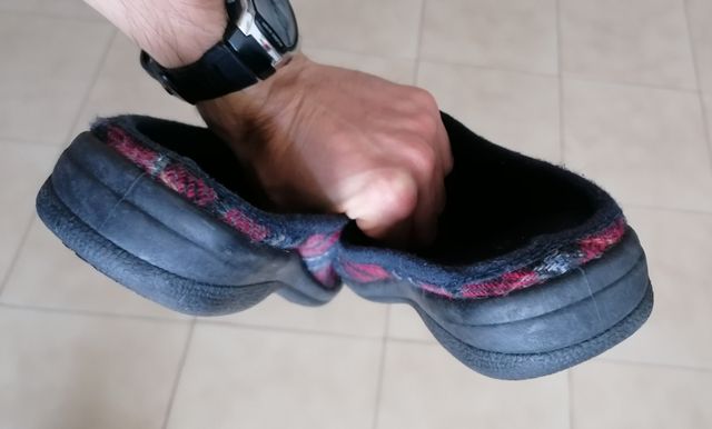 Pantofole Uomo Rosse Nere Quadri