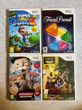 Wii + 4 juegos + 2 mandos + 1 nunchaku