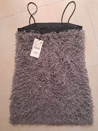 Vestido de plumas