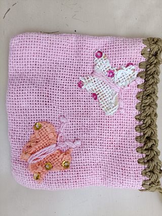 Bolso infantil rosa de mariposas