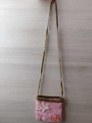 Bolso infantil rosa de mariposas