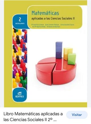 Libro matemáticas 2 bachiller