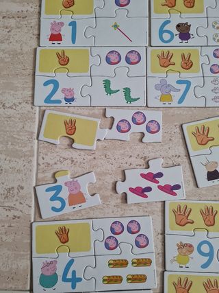 Juguete aprendo numero educativo puzzle