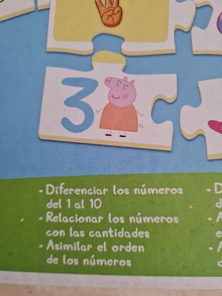 Juguete aprendo numero educativo puzzle