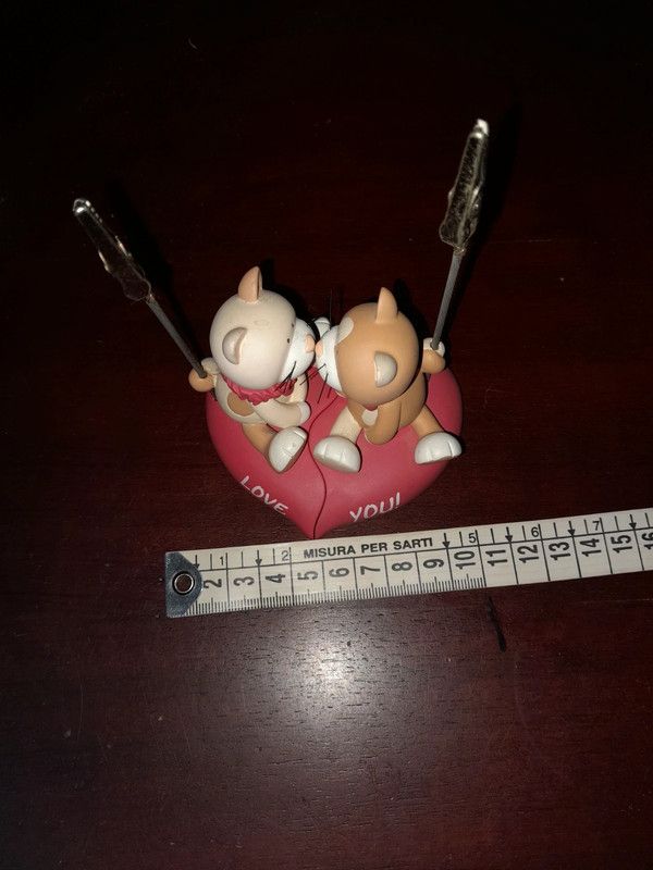 soprammobile portabiglietti gattini