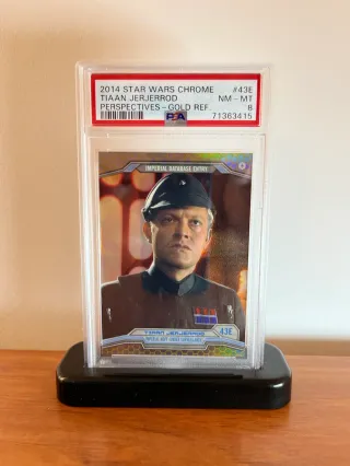 🚀 Topps Chrome Star Wars Tiaan Jerjerrod 👉 PSA 8