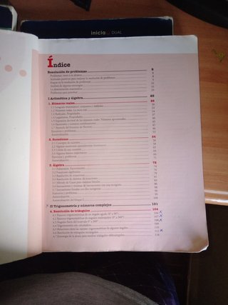Libro de Matemáticas, 1° bachillerato