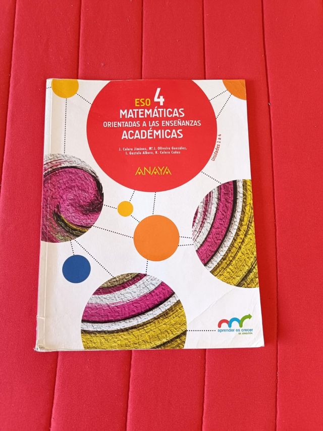 Matemáticas 4 ESO Anaya
