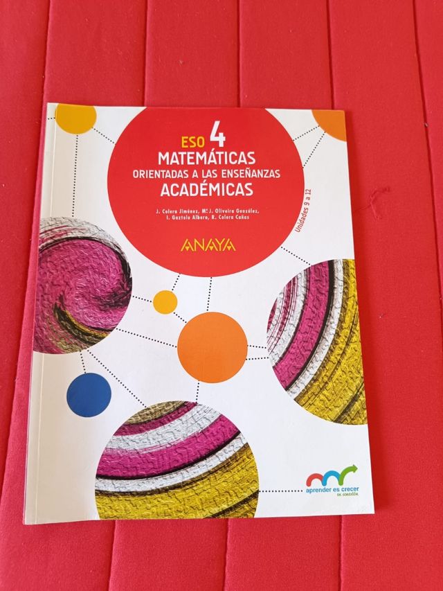 Matemáticas 4 ESO Anaya