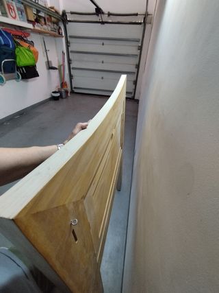 Cabezal madera pino tipo antiguo