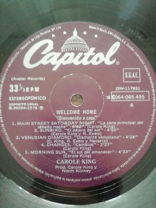 VINILO CAROLE KING