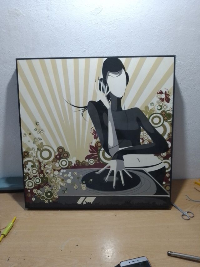 Canvas vinilo djs y perros