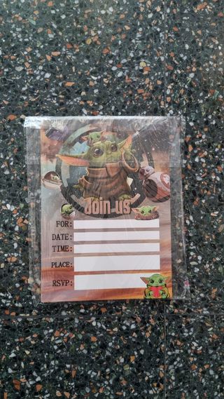 Lote 60 invitaciones Star Wars