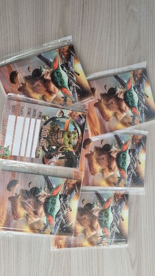 Lote 60 invitaciones Star Wars