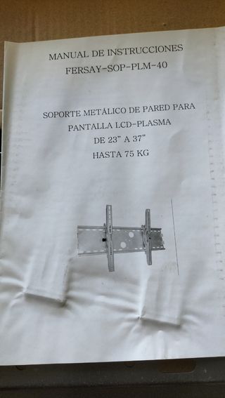 SOPORTE NUEVO DE PARED PARA TELEVISIÓN