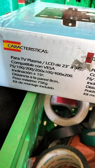 SOPORTE NUEVO DE PARED PARA TELEVISIÓN